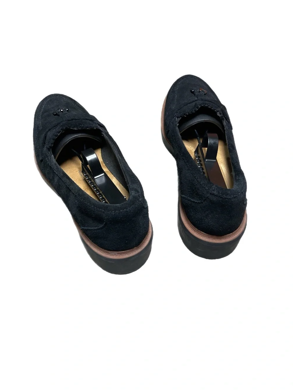 LIKE NEW! CLARKS Tessel Westlynn Bella Black Suede Loafer Shoes
